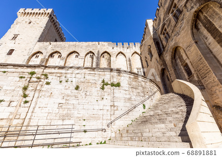 Main staircase of Palace of the Popes in Avignon city Main staircase of Palace of the Popes in Avignon city 68891881