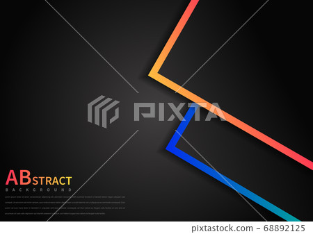 Abstract template geometric overlap with vibrant - Stock Illustration ...