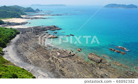 Aerial view of Mogushi beach Aerial view of Mogushi beach 68892382