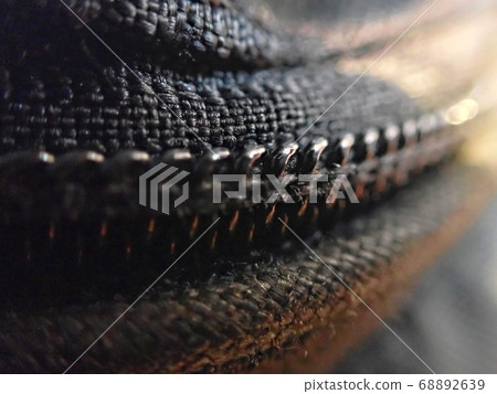 Zipper closeup photo Zipper closeup photo 68892639