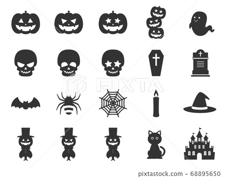 Halloween icon illustration set 68895650