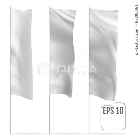 Realistic mockup of Outdoor Panel Flag 68896661