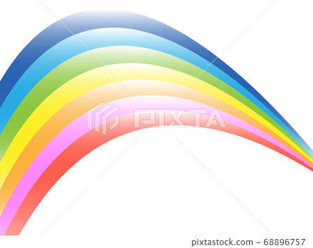 Rainbow background image illustration material 68896757