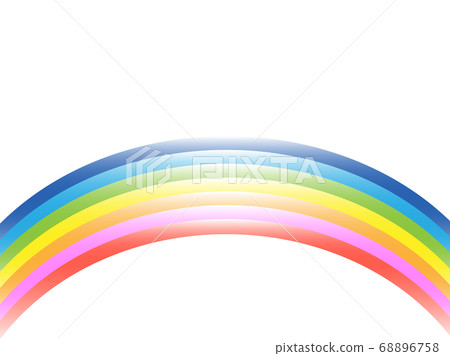 Rainbow background illustration material 6 68896758