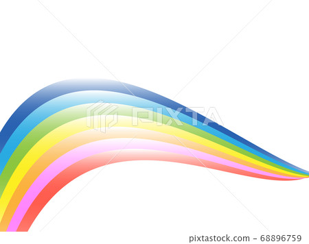Rainbow background image illustration material 68896759