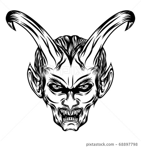 devil, skull, vector 68897798