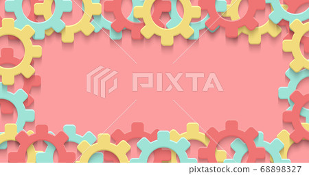 Vector cogs gear colorful art background. Technology clipart Vector cogs gear colorful art background. Technology clipart 68898327