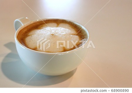 cup of hot latte art coffee 68900890