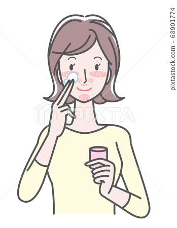 Coping with skin problems using a mask 68901774