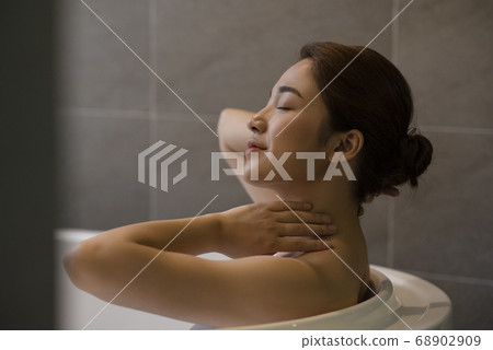 Female beauty bath time relaxing 68902909