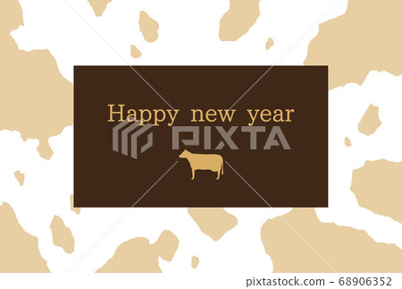 2021 beef pattern New Year's card English English words without annotations sideways 2021 beef pattern New Year's card English English words without annotations sideways 68906352