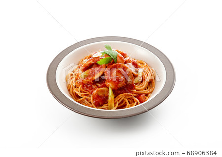 扇貝和魷魚海鮮番茄醬意大利面[後飛影陰影] 68906384