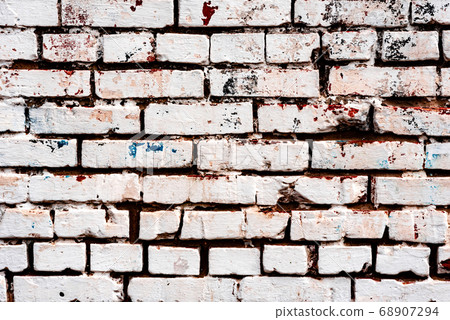 Weathered texture of stained old dark white Weathered texture of stained old dark white 68907294