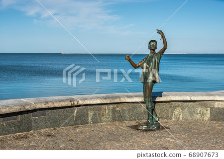 Monument to the fisherman in Berdyansk, Ukraine 68907673