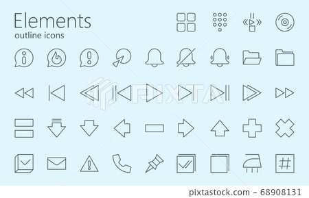 Computer techologies outline elements 68908131