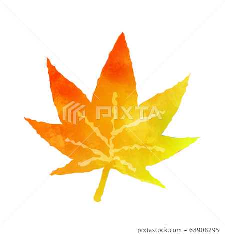 手繪水彩風格楓 68908295