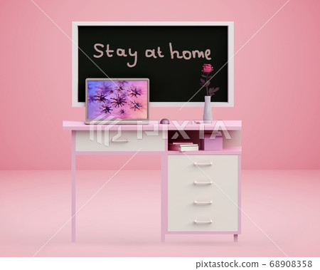Coronavirus - staying at home. Self-isolation at Coronavirus - staying at home. Self-isolation at 68908358