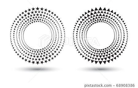 Modern abstract background. Halftone stars and 68908386