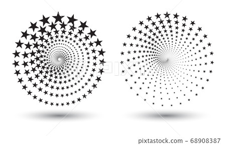 Modern abstract background. Halftone stars in Modern abstract background. Halftone stars in 68908387