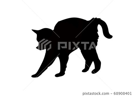 black cat logo on white background  68908401