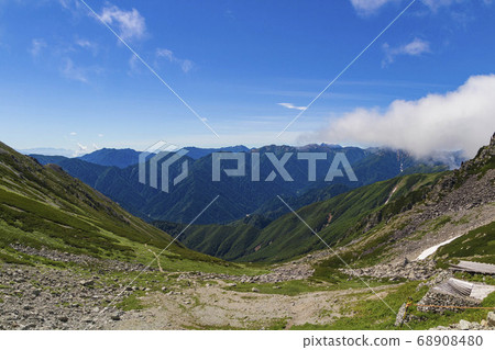[北阿爾卑斯山/立山]從大山山道看北矛/穗高山脈和北阿爾卑斯山 68908480