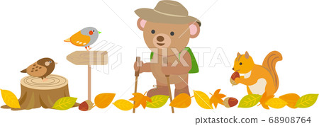 Autumn forest animals Autumn forest animals 68908764