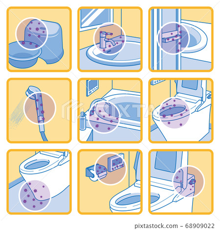 Illustration to remove bacteria Corona virus prevention Infection prevention 68909022