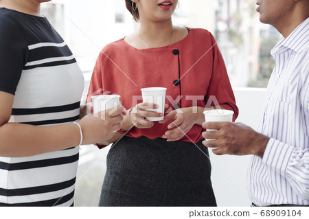 Business People Gossiping Stock Photo