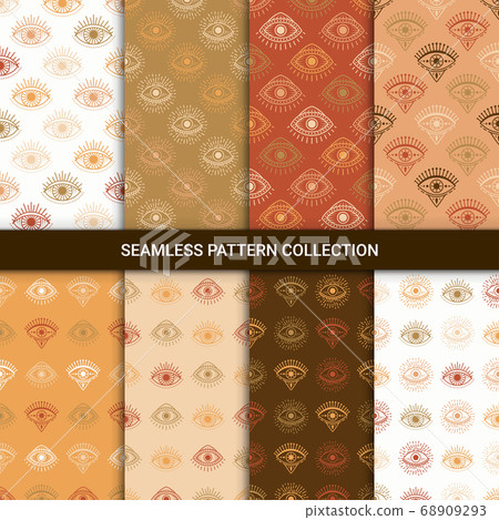 Seamless pattern with hand drawn eye, vector illustration Seamless pattern with hand drawn eye, vector illustration 68909293