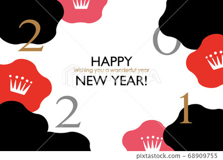 新年賀卡 賀年片 賀年卡 68909755