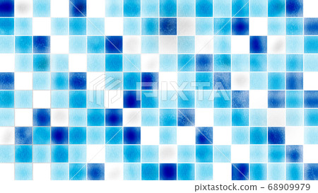 Blue tile background (wide) 68909979
