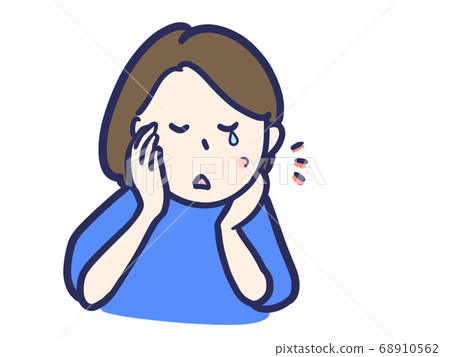 Women suffering from acne Women suffering from acne 68910562