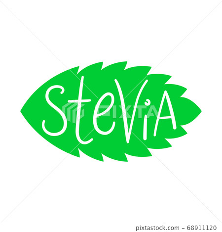 Stevia leaves logo. Natural organic stevia sweetener icon. Vector illustration Stevia leaves logo. Natural organic stevia sweetener icon. Vector illustration 68911120