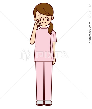 Sad female nurse Sad female nurse 68911165