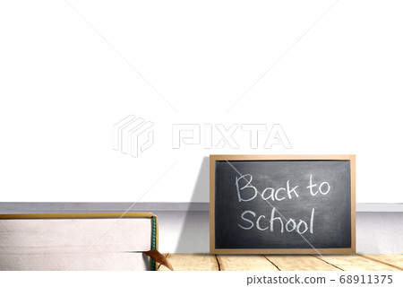Small blackboard with the text of back to school Small blackboard with the text of back to school 68911375