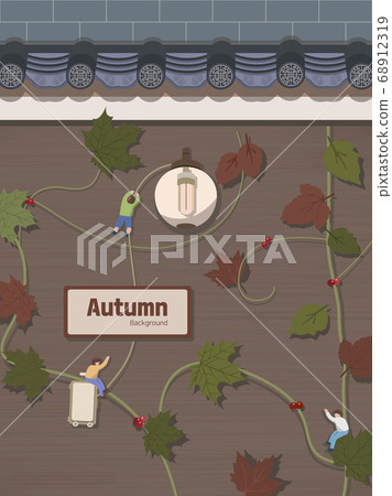 Character autumn emotion illustration 01 68912319