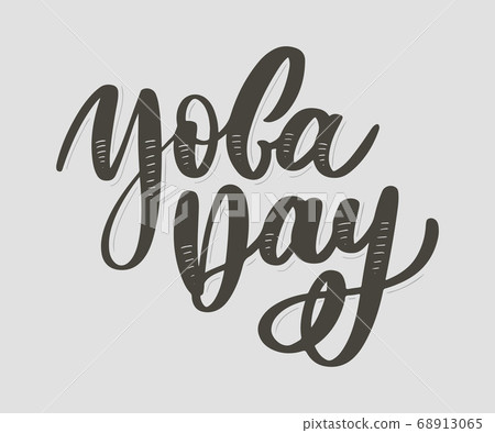 international yoga day, handwritten text, international yoga day, handwritten text, 68913065