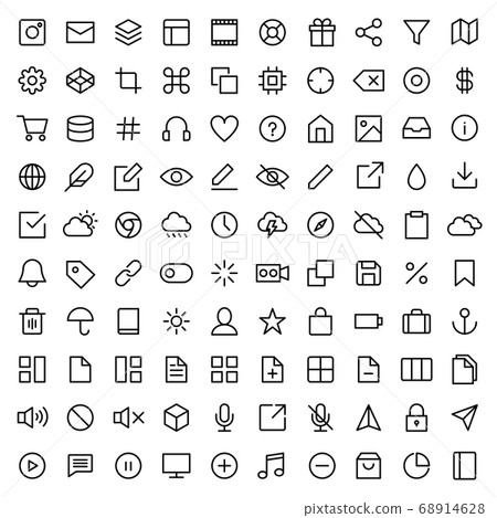 INTERFACE ICON SET or WEB LINE ICON SET pixel perfect 48x48 INTERFACE ICON SET or WEB LINE ICON SET pixel perfect 48x48 68914628