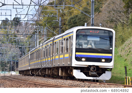 總武本線四海道-Monoi JR東209系列2100系列C435成立（幕張） 68914892