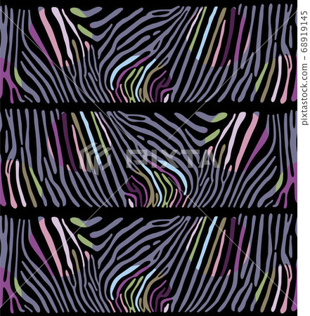 Background with colorful Zebra skin 68919145