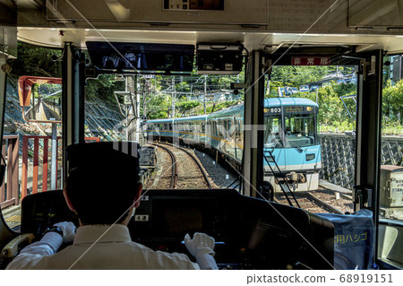 京阪電鐵經越線前窗視圖 京阪電鐵經越線前窗視圖 68919151