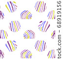 Background with colorful Zebra skin 68919156