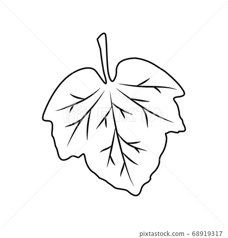 Leaf icon. Outline isolated on white background. Simple style. Vector illustration. Great for use as an additional design. For banners, cards, prints, textiles, logo, labels, and more creatives ideas. Leaf icon. Outline isolated on white background. Simple style. Vector illustration. Great for use as an additional design. For banners, cards, prints, textiles, logo, labels, and more creatives ideas. 68919317