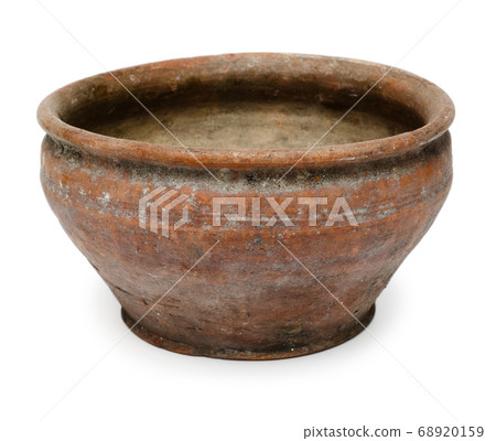 Old ceramic bowl or flower pot Old ceramic bowl or flower pot 68920159