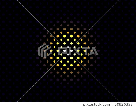 Grid black background circle glows. Light through Grid black background circle glows. Light through 68920355