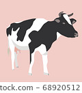 Sideways simple cow 68920512