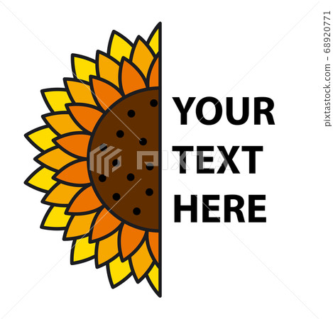 Sunflower vector cartoon icon for print design. Vector illustration flower on white background. Isolated cartoon icon sunflower. Sunflower vector cartoon icon for print design. Vector illustration flower on white background. Isolated cartoon icon sunflower. 68920771