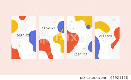 Colorful memphis style pattern vector. Geometric Colorful memphis style pattern vector. Geometric 68921168
