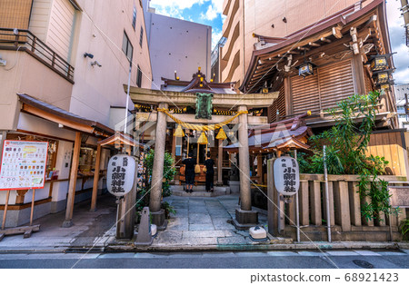 日本的東京城市景觀：小海神社，以算命先生的身份迅速普及，Zenrai Benten =中央區日本橋小海町 68921423