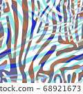 Background with colorful Zebra skin pattern 68921673